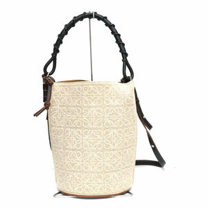 Loewe Gate Bucket Bag Beige Black